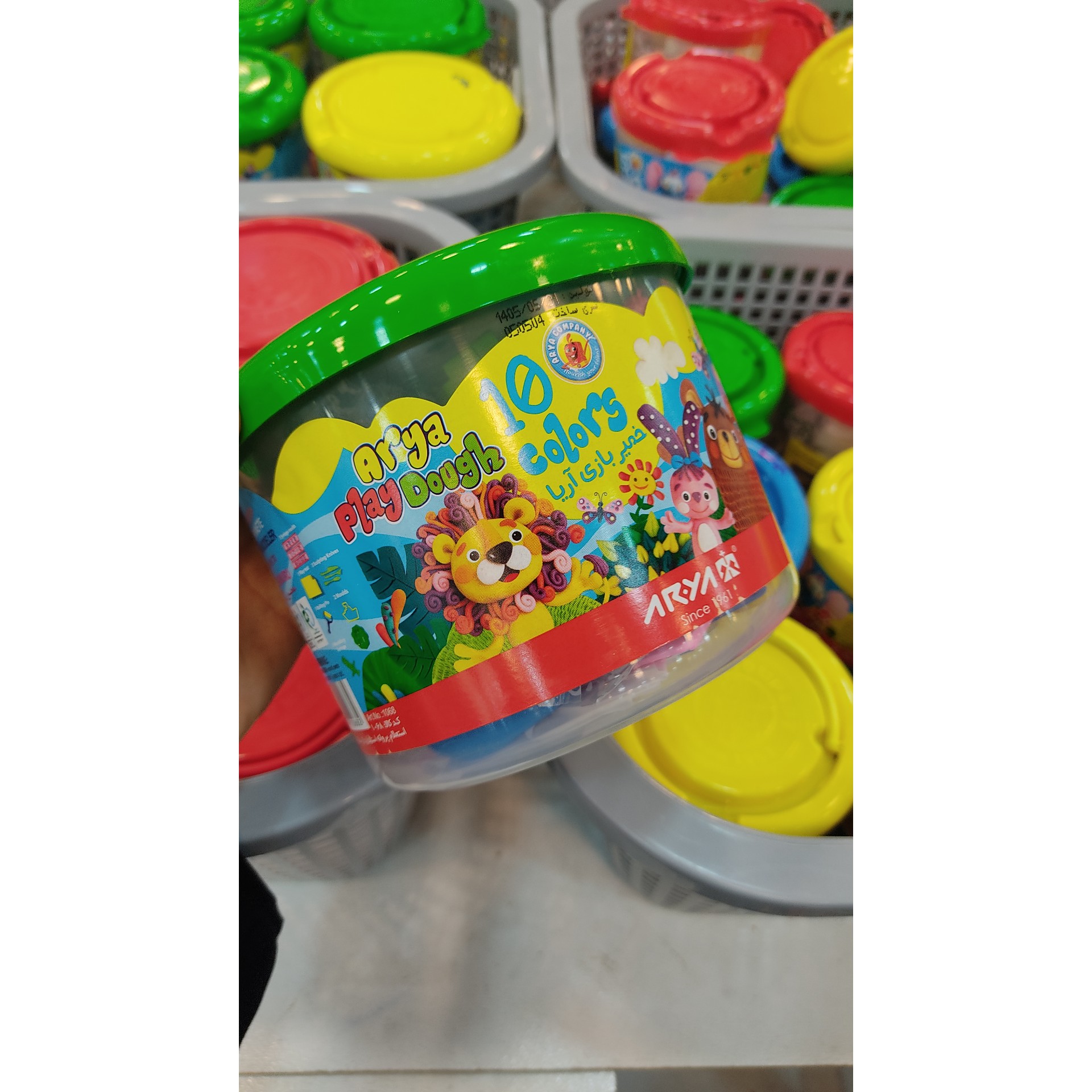 خمیر بازی سطلی سایز بزرگ
