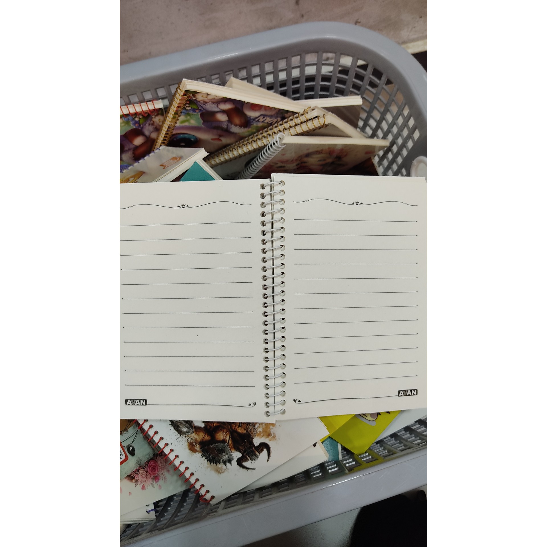 دفترچه یادداشت فانتزی سیمی سایز متوسط
