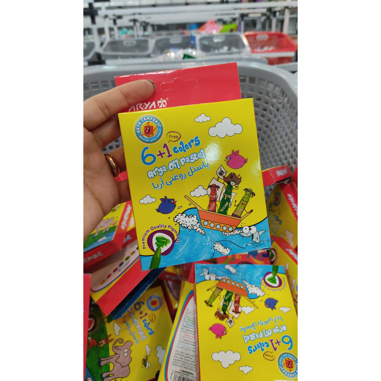 پاستیل رنگی 1+6 (مداد شمعی)