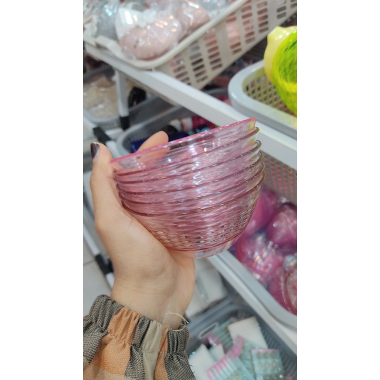 پیاله ماست خوری اکرولیک 6 عددی